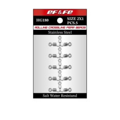 Effe Fırdöndü Rolling Swivel Crossline Pear Beads